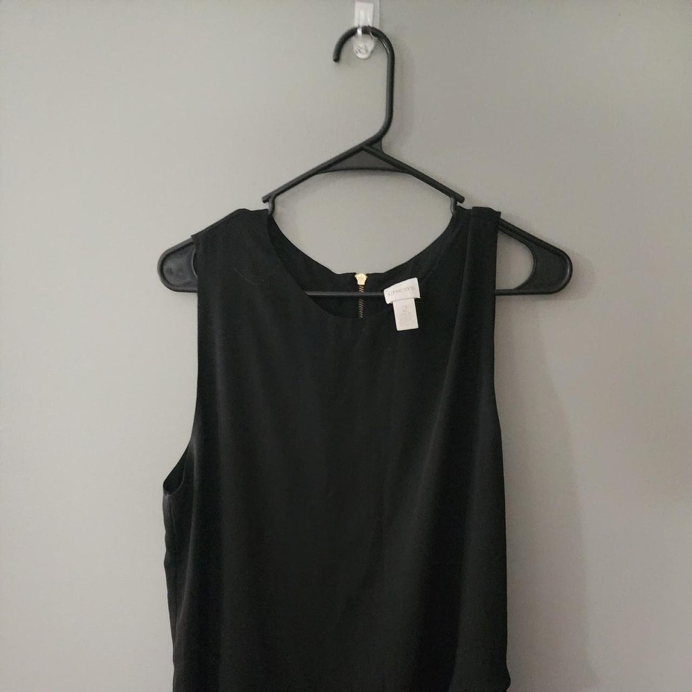 Chico's black sleeveless top